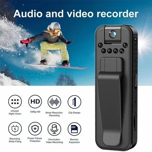 New Upgrade Mini Magnetic and Clip Wifi Camera - Record