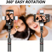 Foldable Selfie Stick Tripod (Without 2 LIghts)